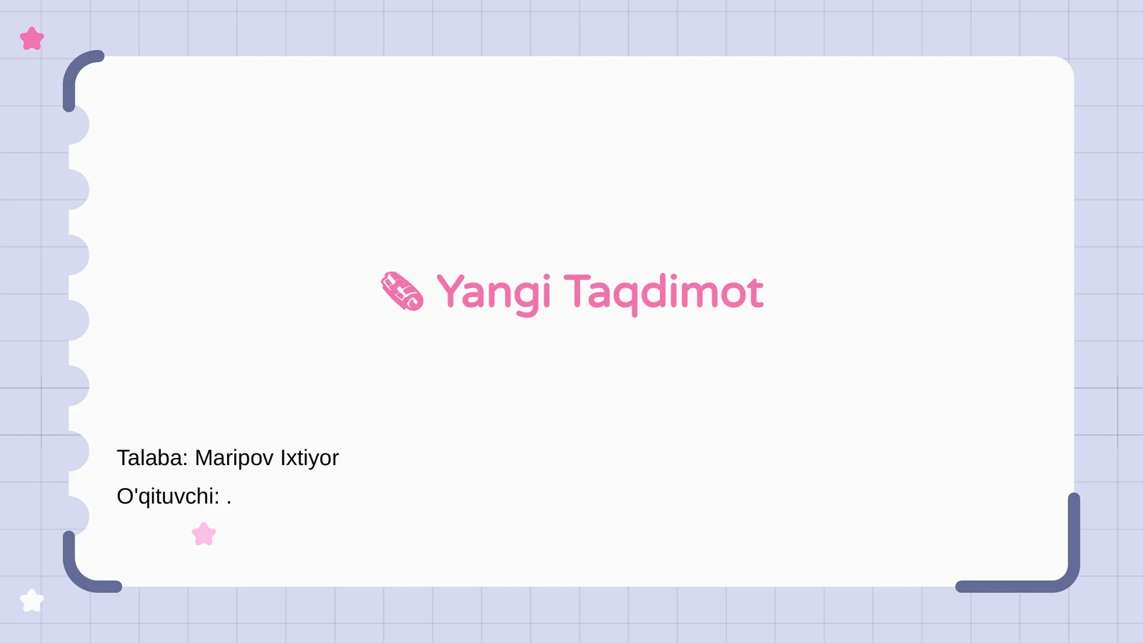 Yangi Taqdimot