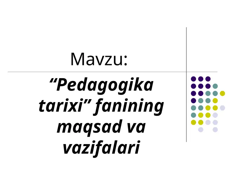 Pedagogika tarixi