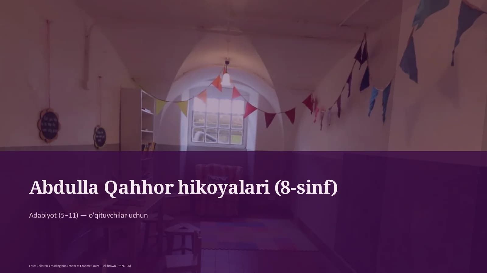 Abdulla Qahhor hikoyalari (8-sinf)