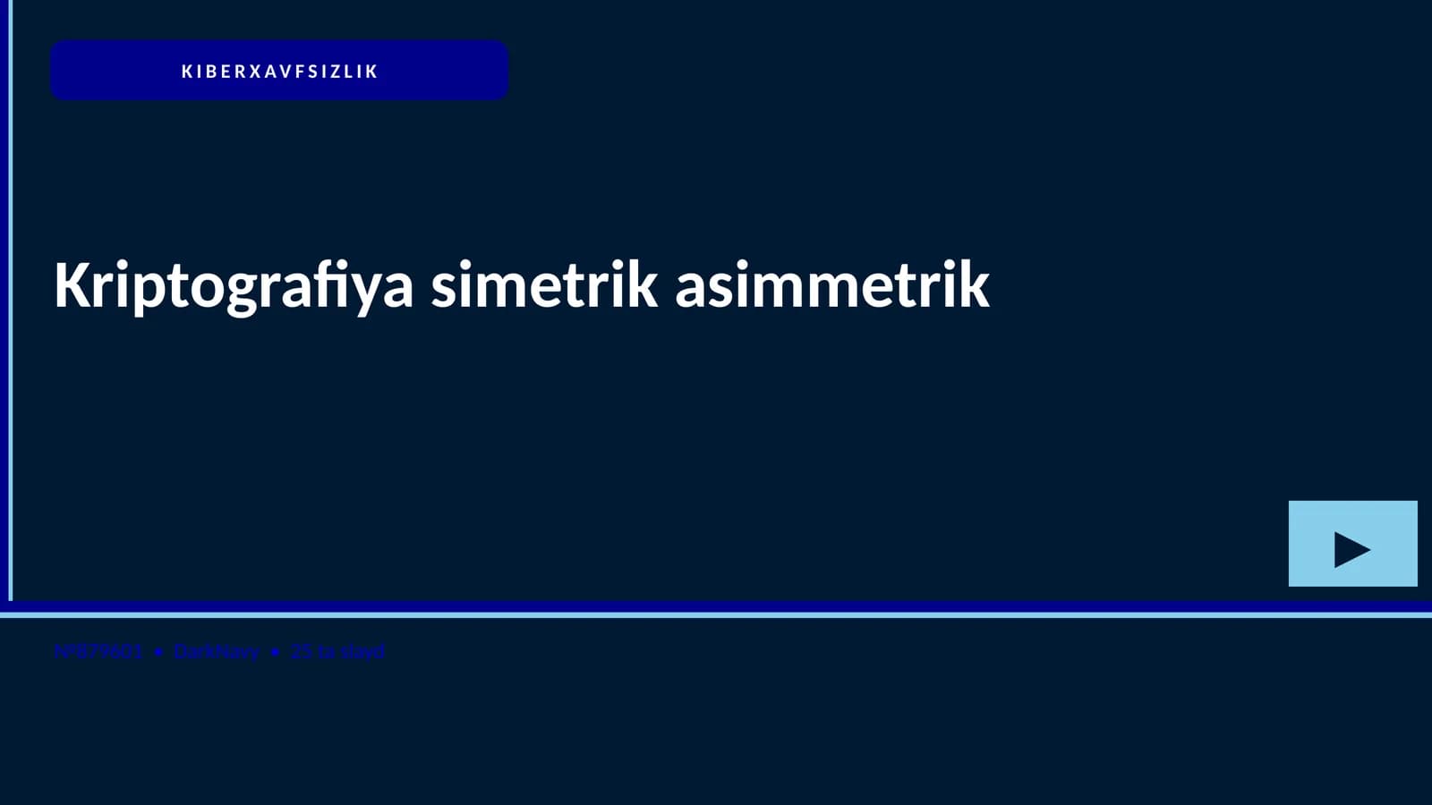 Kriptografiya simetrik asimmetrik