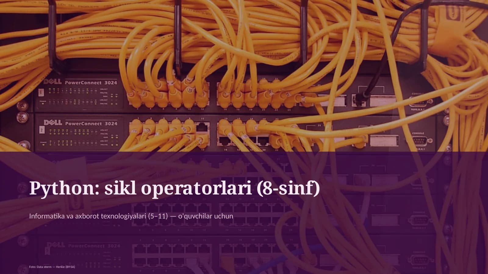 Python: sikl operatorlari (8-sinf)