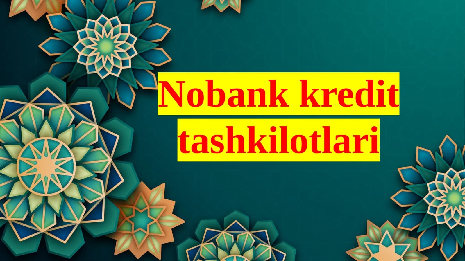 Nobank kredit  tashkilotlari