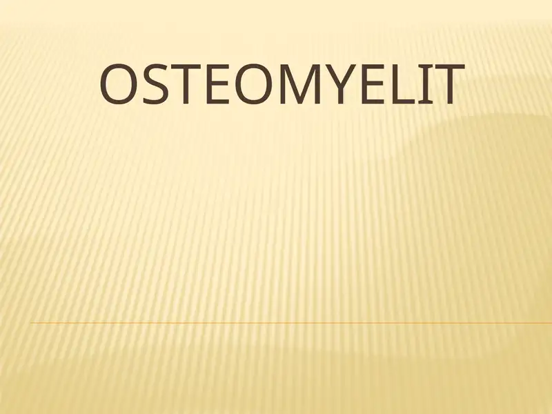 Osteomyelit