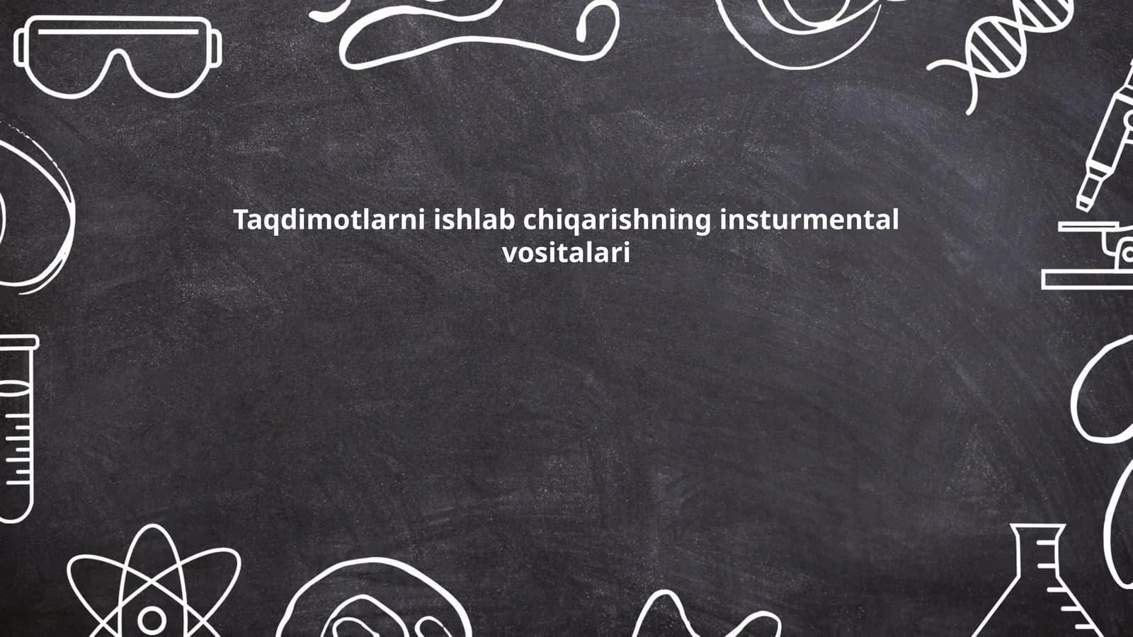 Taqdimotlarni ishlab chiqarishning insturmental vositalari