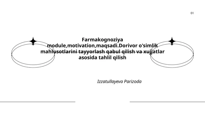Farmakognoziya module
