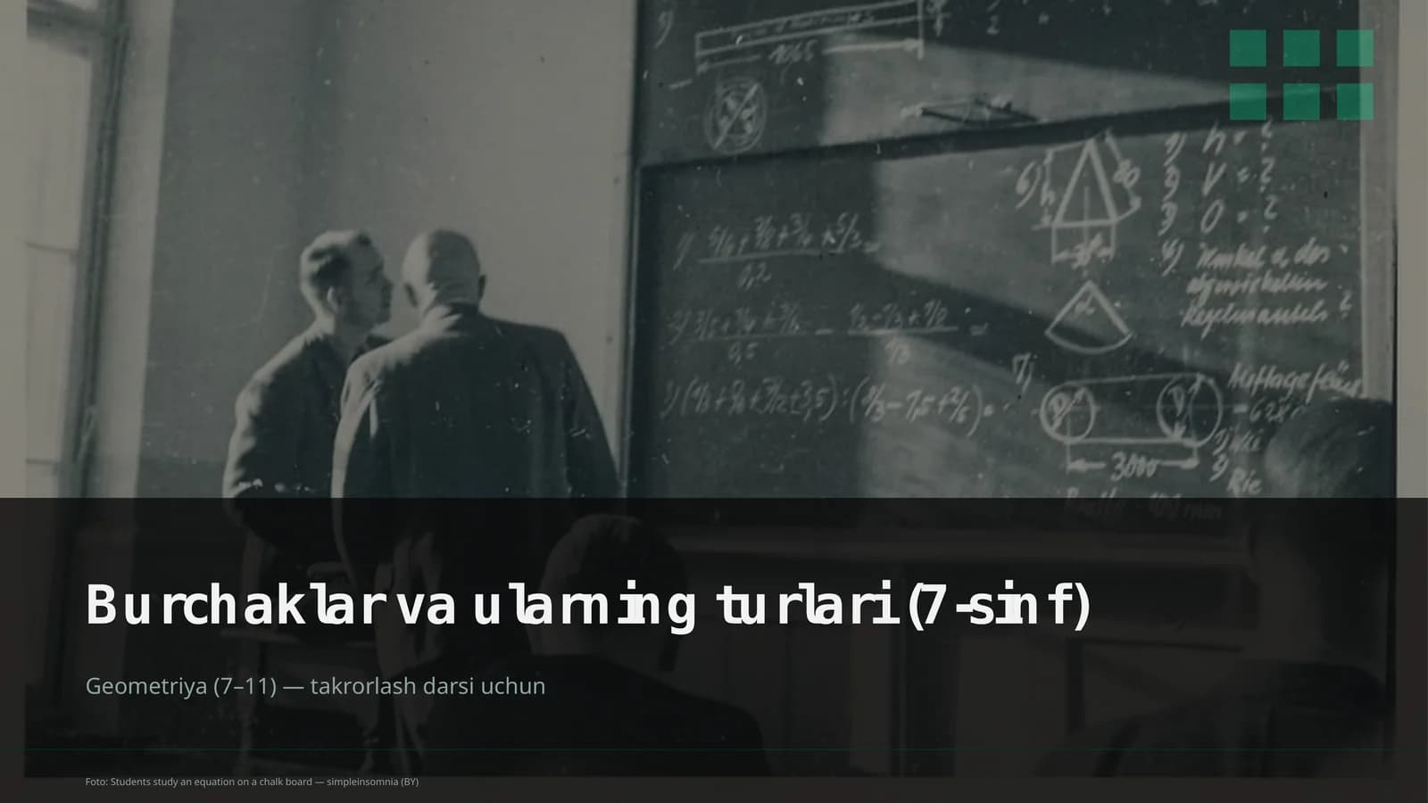 Geometriya (7-11) — takrorlash darsi