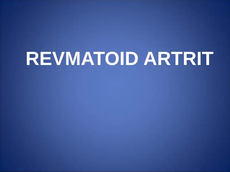 REVMATOIDARTRIT