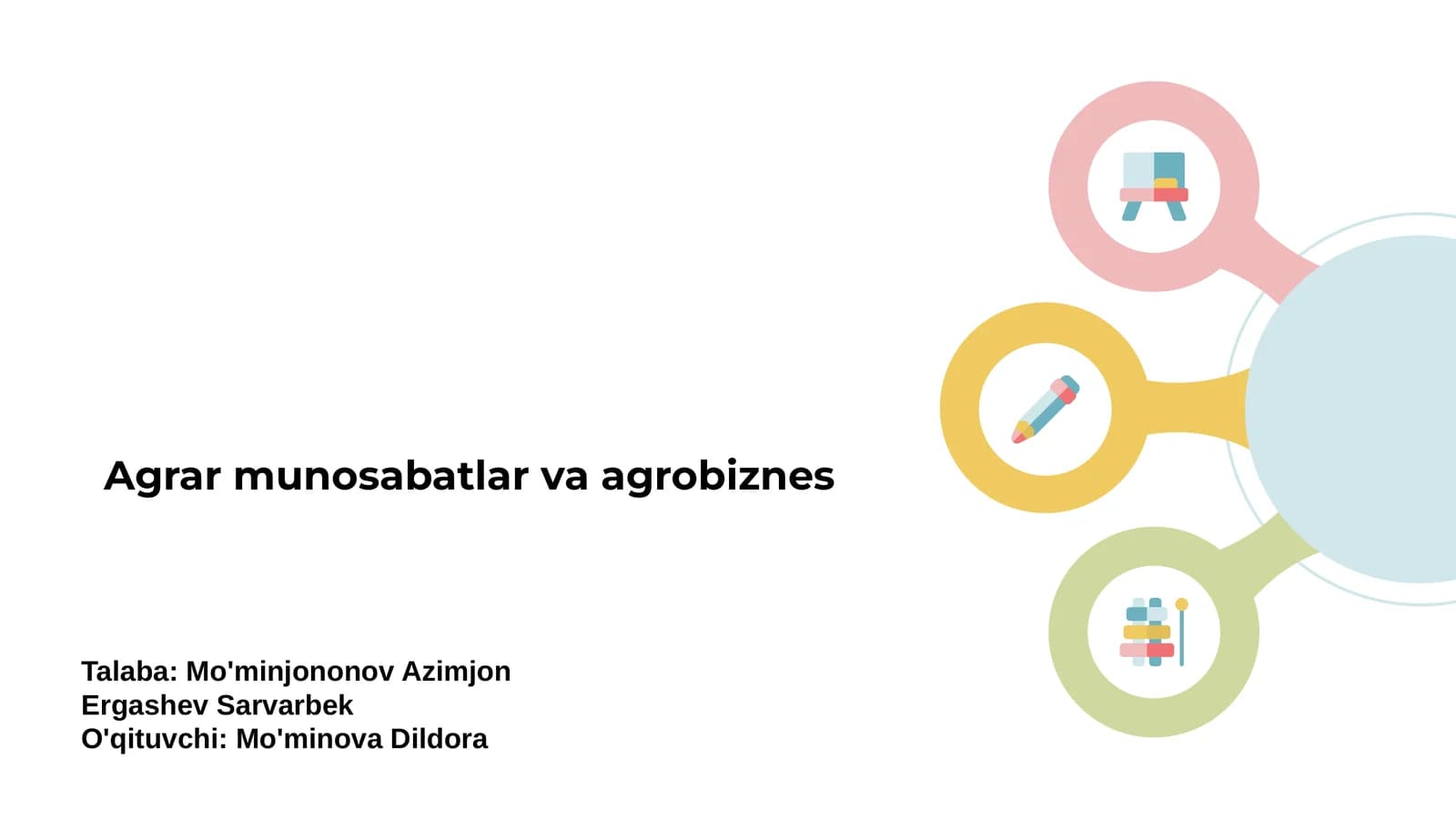 Agrar munosabatlar va agrobiznes