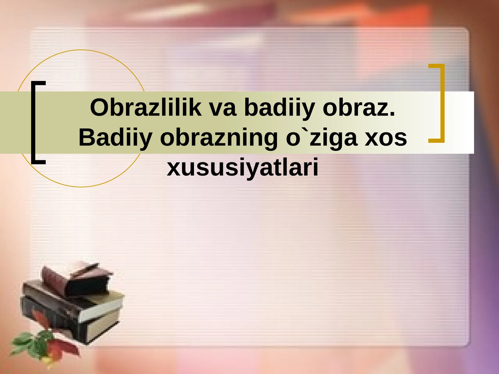 Obraz va uning turlari