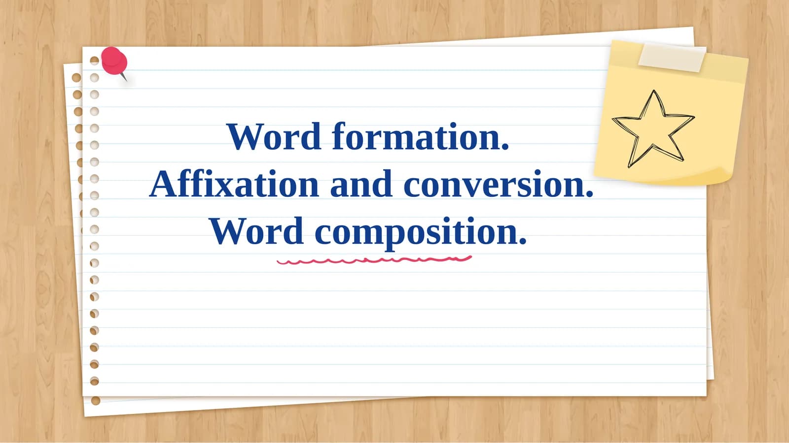 Word Formation.Affixation and conversion. Word composition