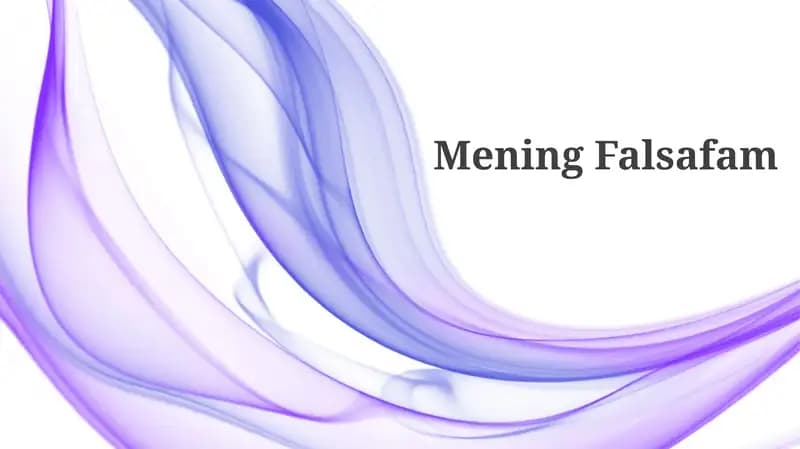 Mening Falsafam