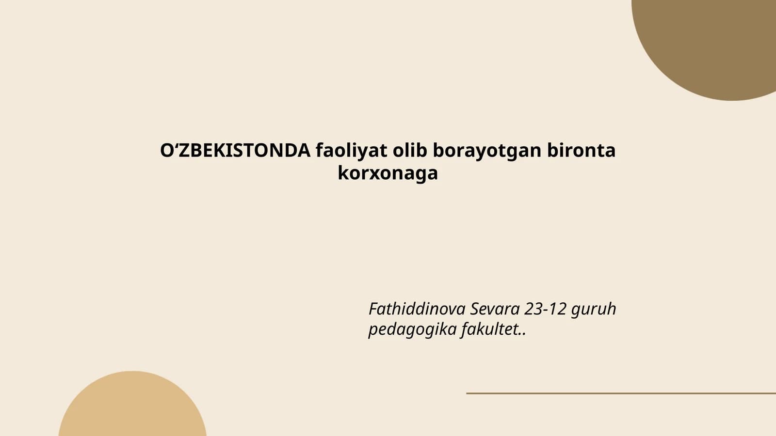 Korxonaning tarixiy rivojlanishi