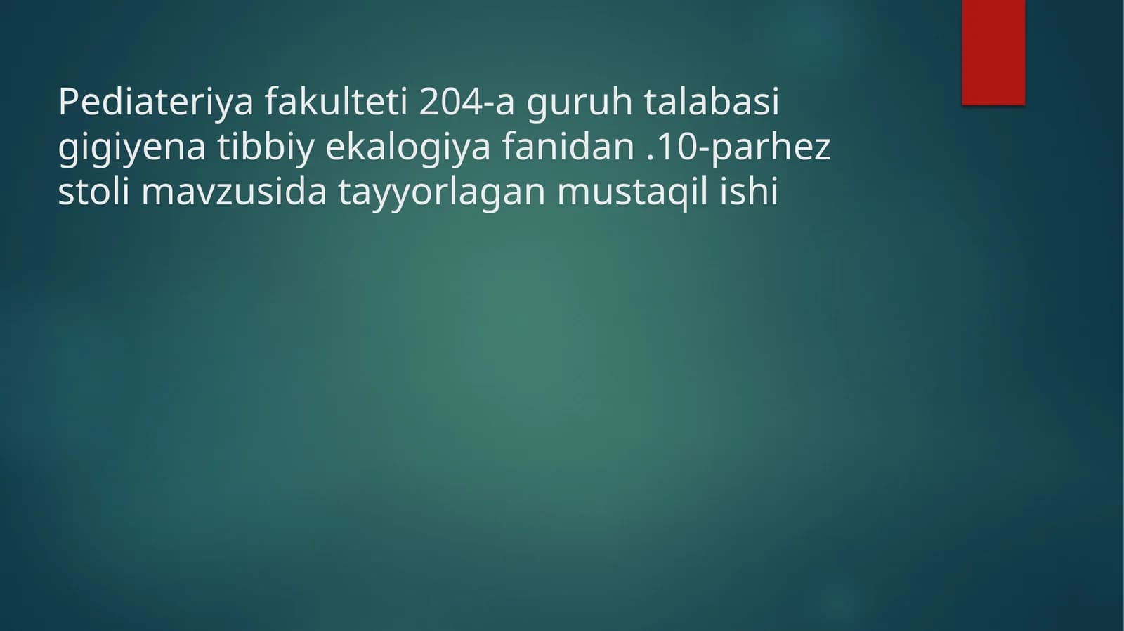 10-parhez stoli