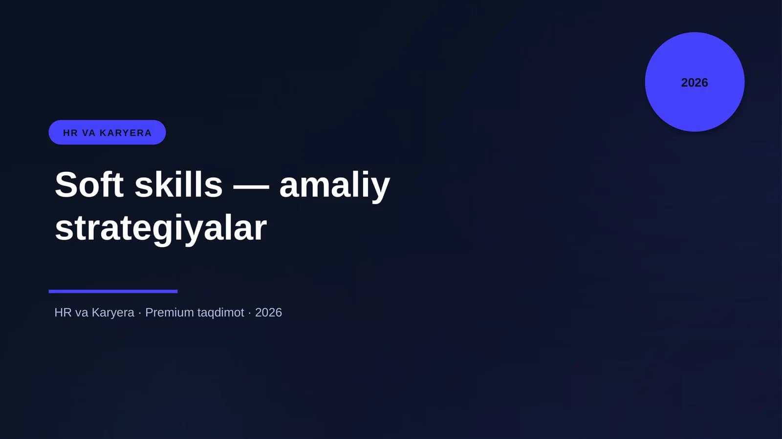 Soft skills — amaliy strategiyalar