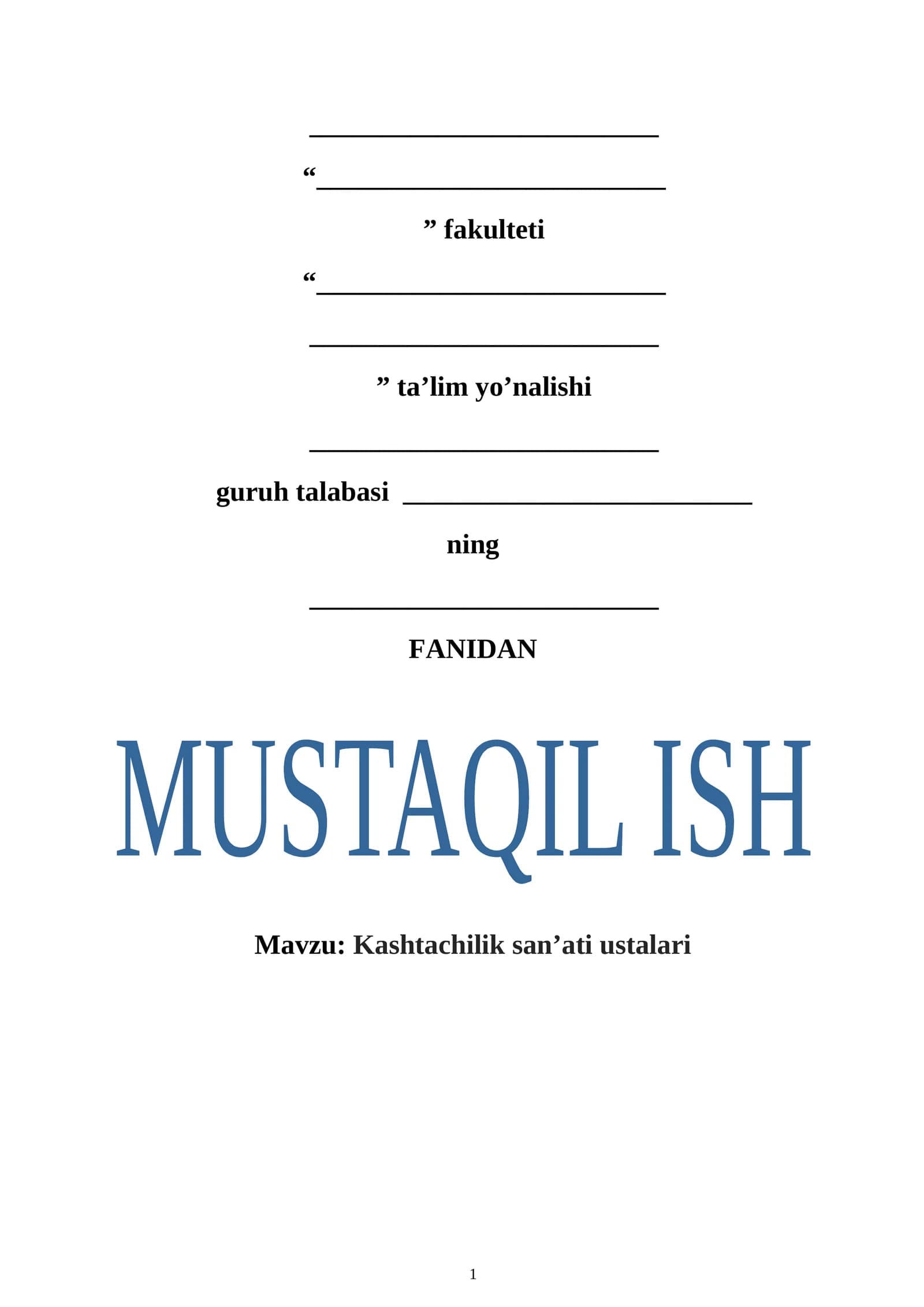 Kashtachilik san’ati ustalari