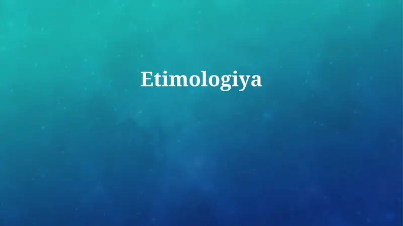 Etimologiya