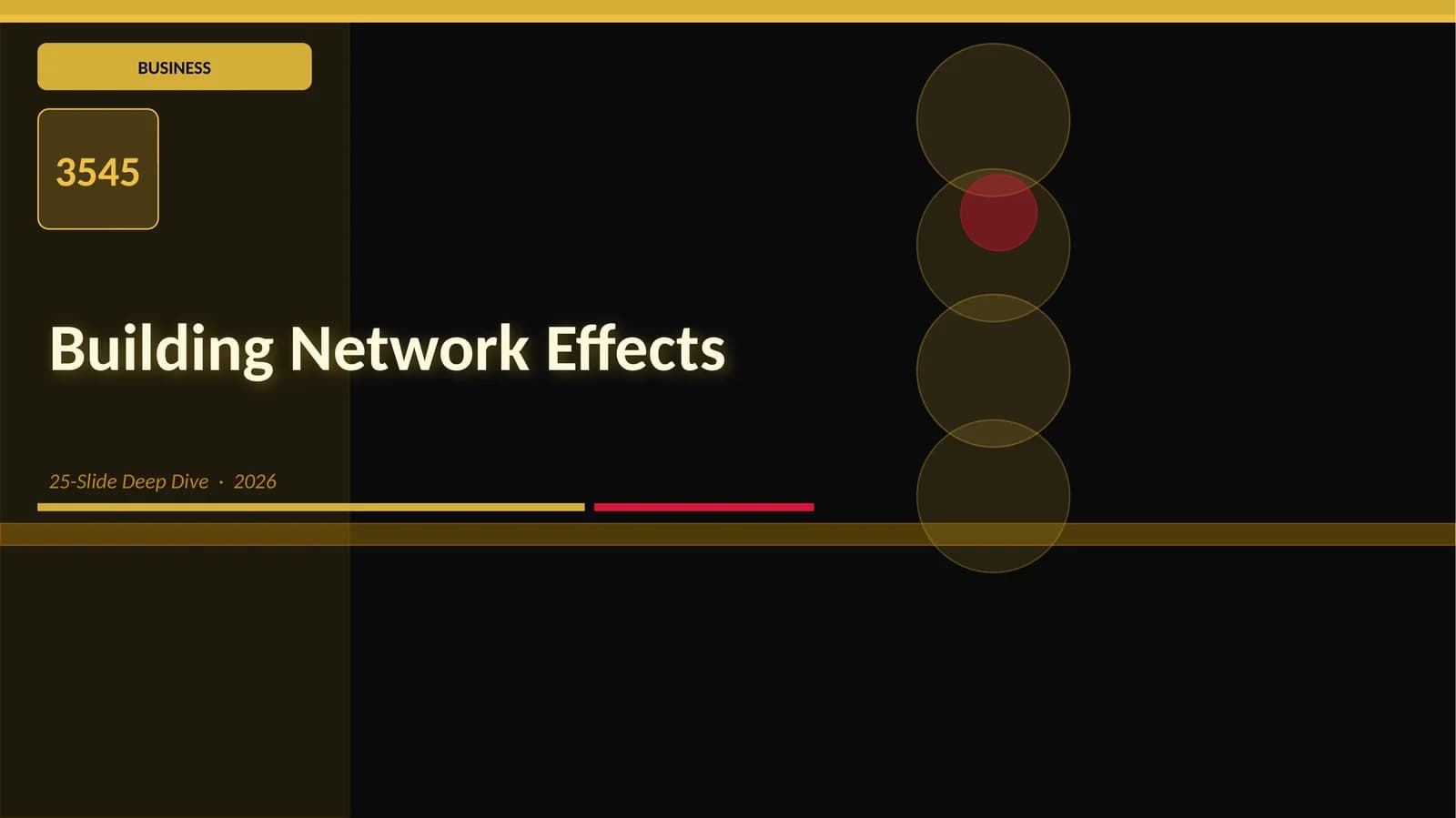 Building Network Effects