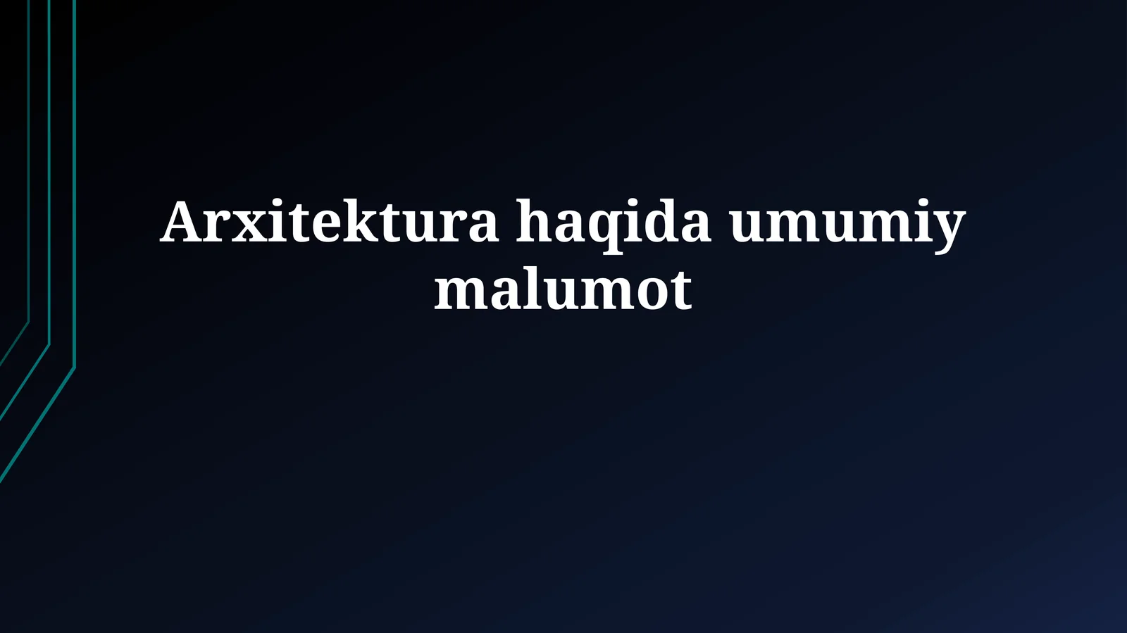 Mashhur arxitektorlar