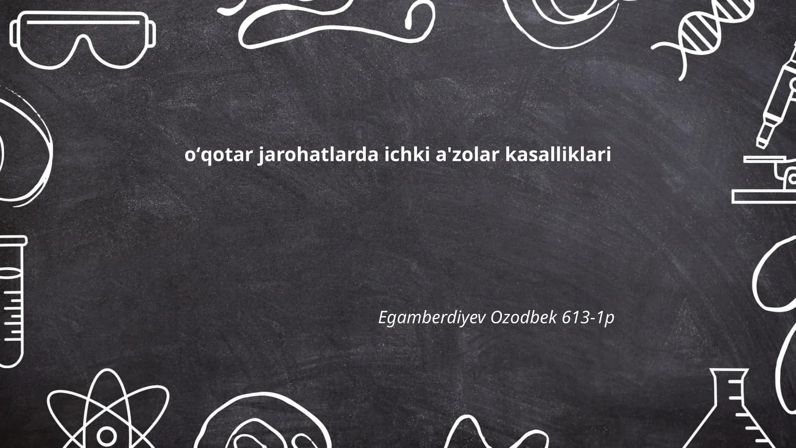 Oʻqotar jarohatlarda ichki a'zolar kasalliklari