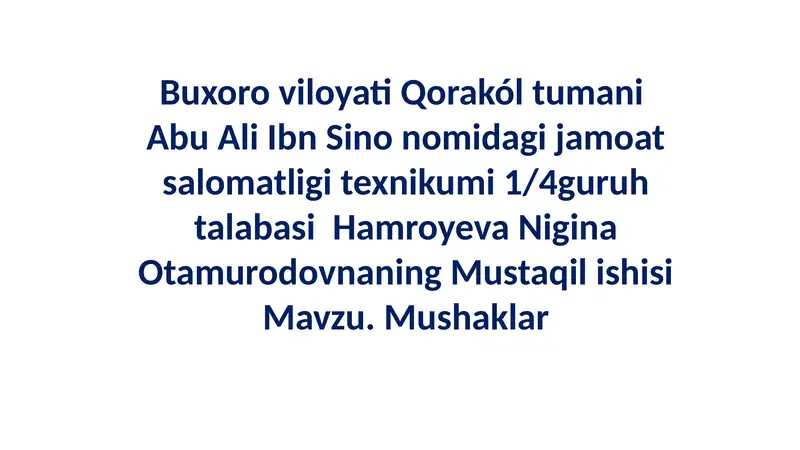 Mushaklar