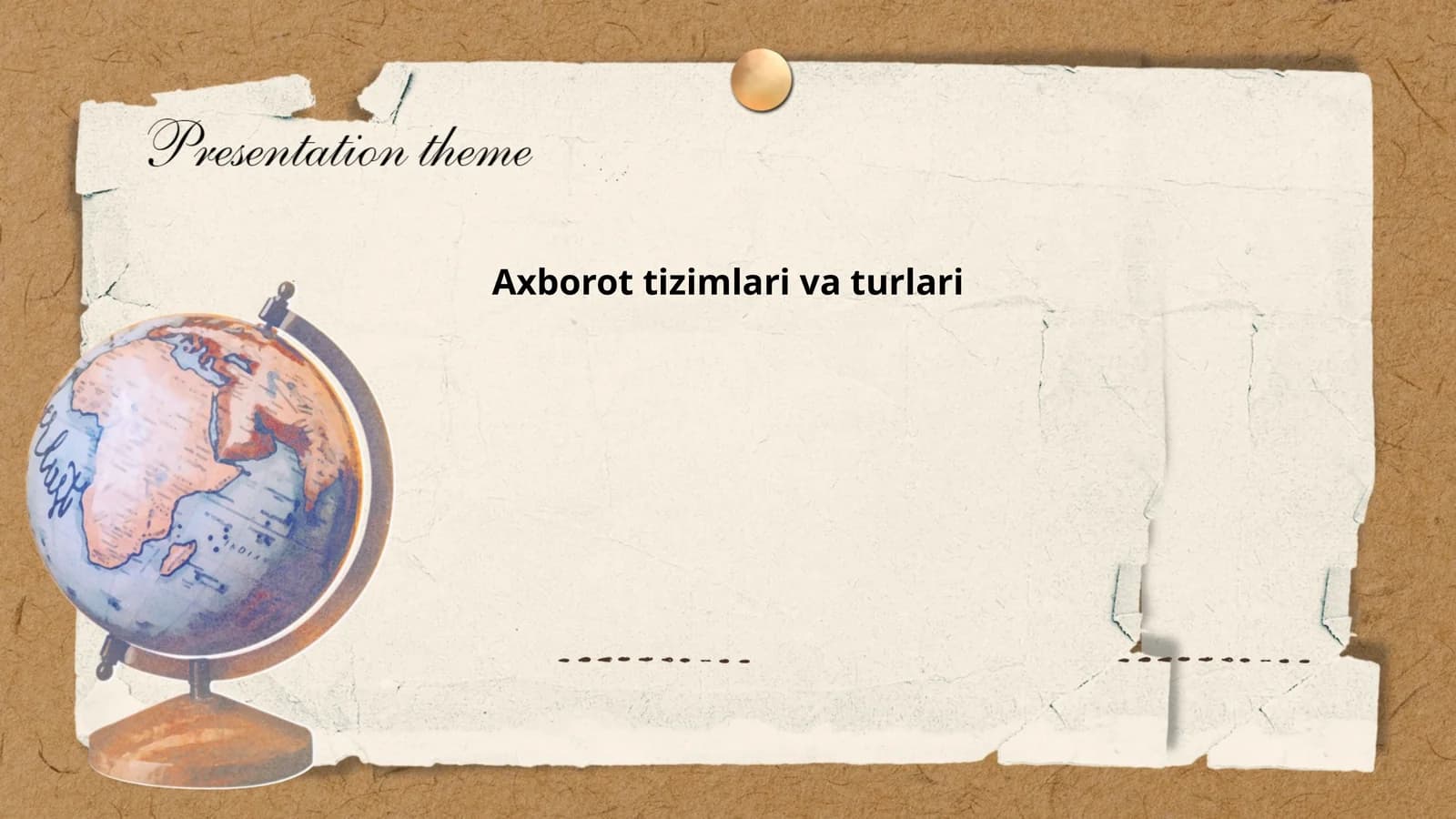 Axborot tizimlari va turlari