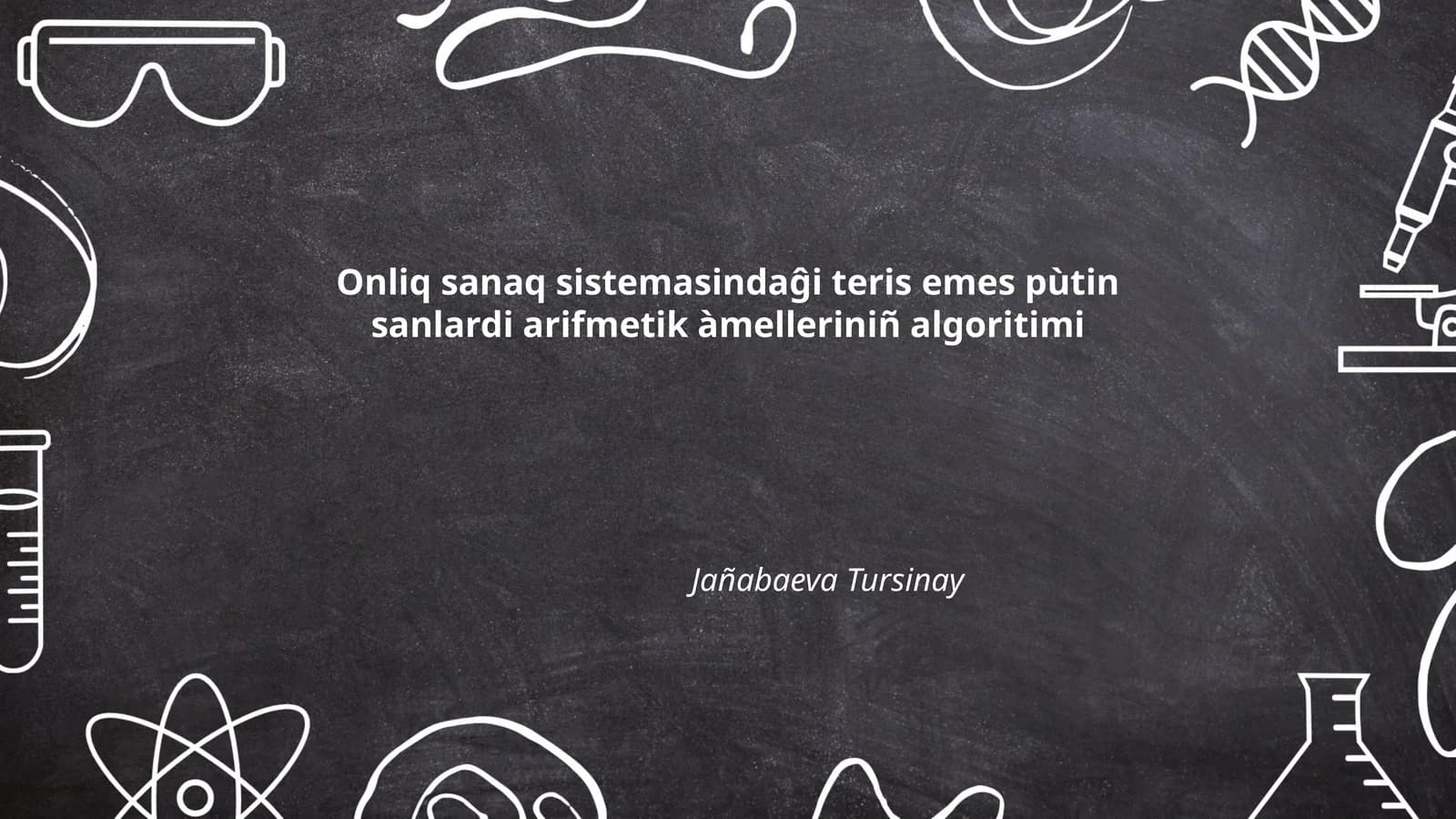 O'nlik sanoq sistemasida raqamlar