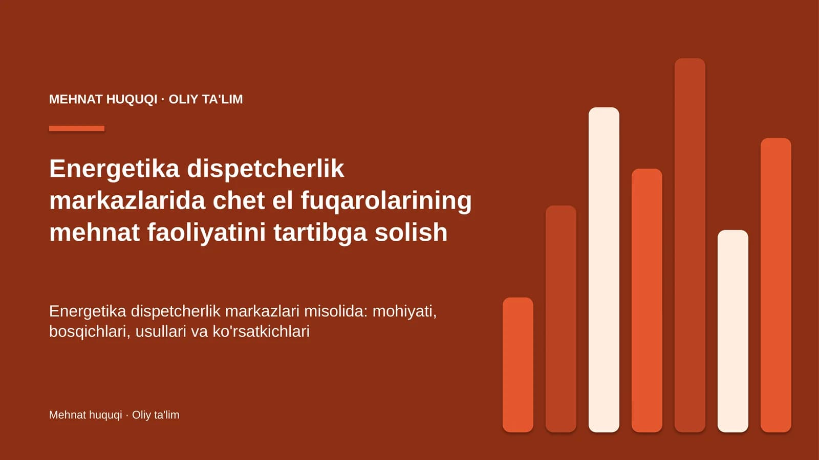 energetika dispetcherlik markazlarida chet el fuqarolarining mehnat faoliyatini tartibga solish 1781