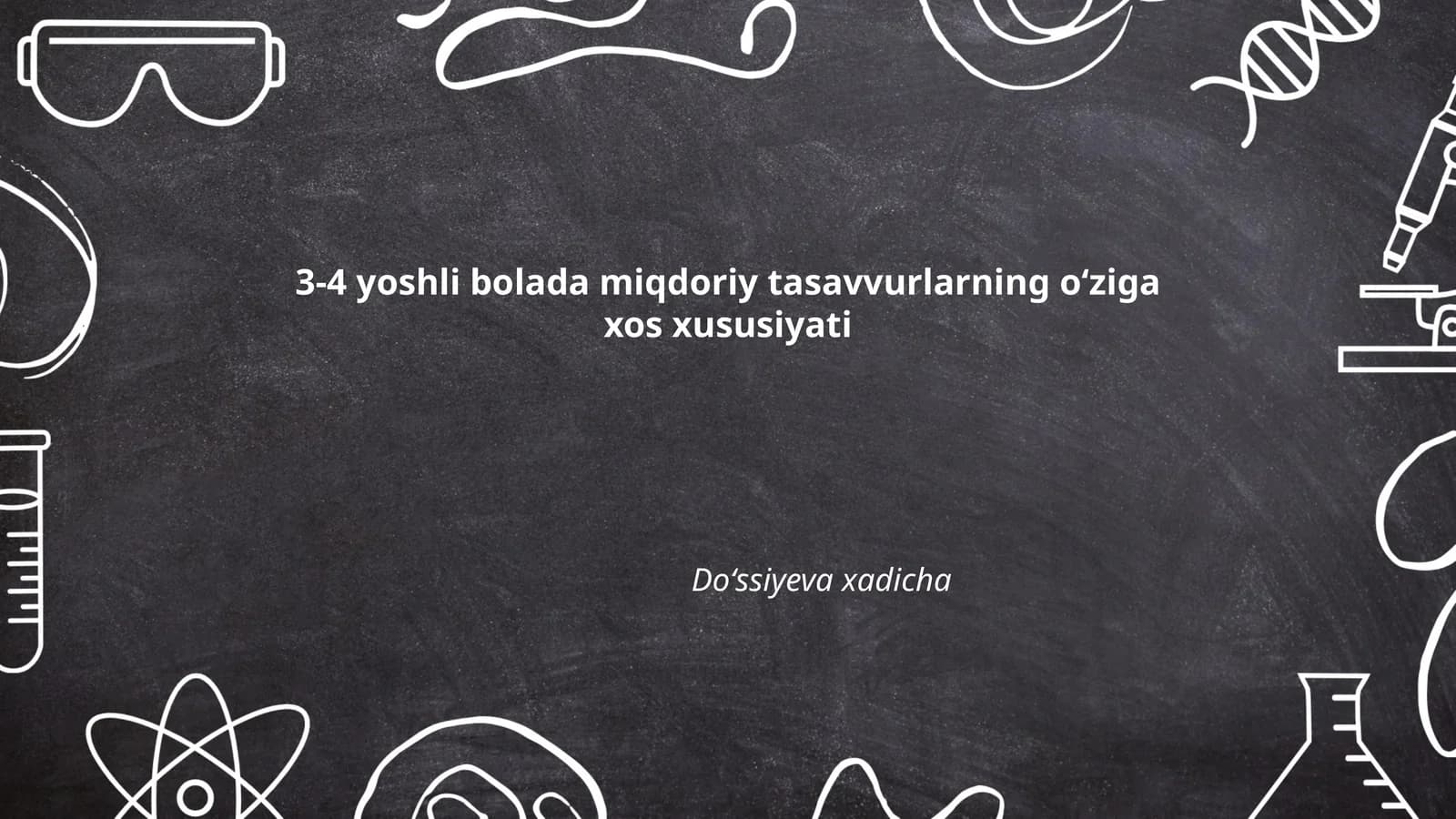Miqdoriy tasavvurlarning rivojlanishi