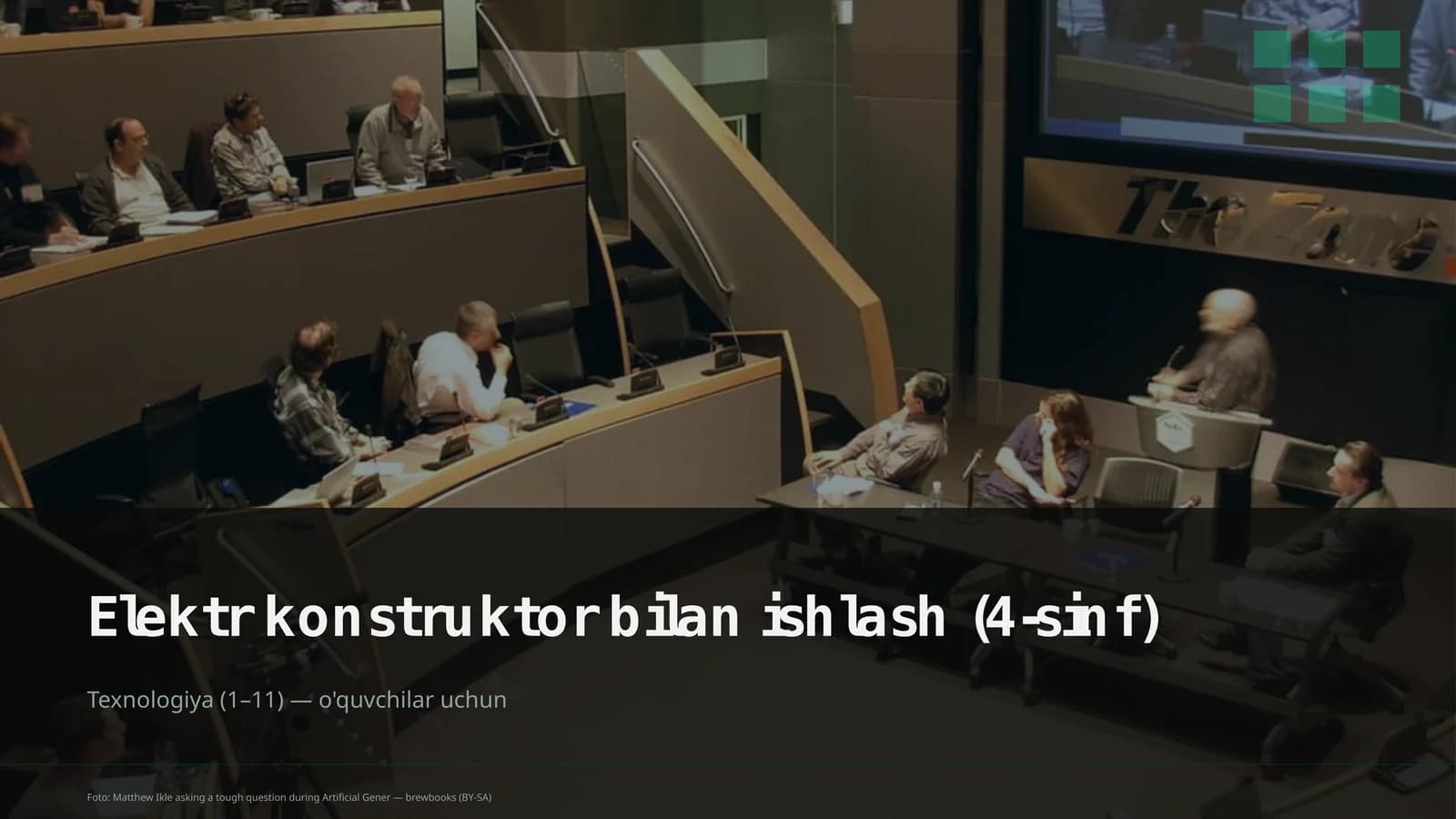 Elektr konstruktor bilan ishlash (4-sinf)