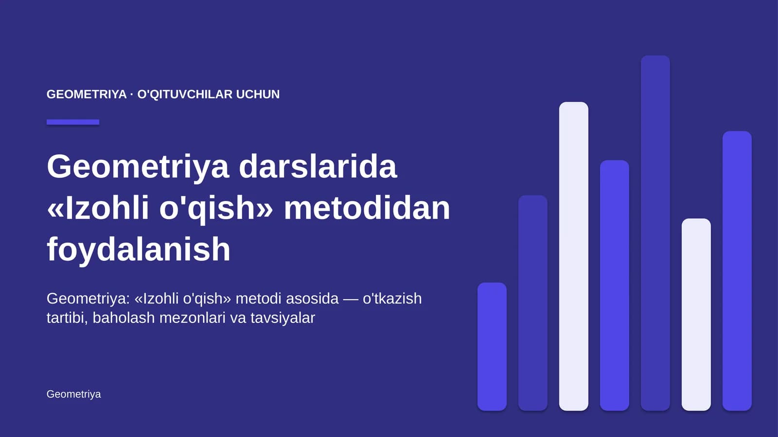 geometriya darslarida izohli o'qish metodidan foydalanish 9031