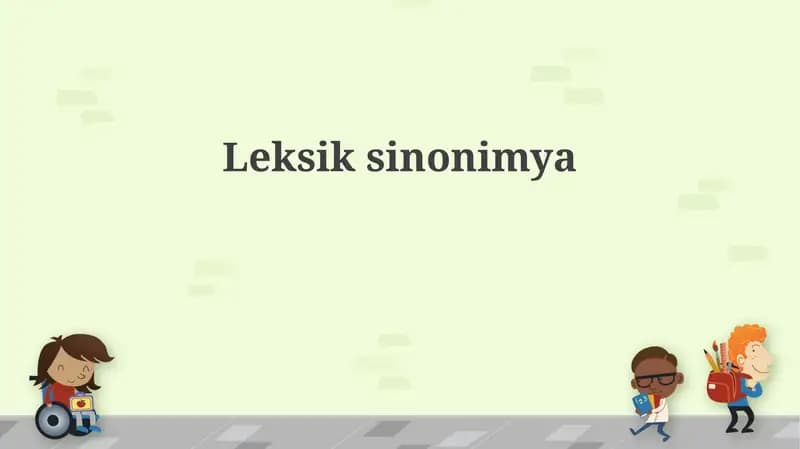 Leksik sinonimiya