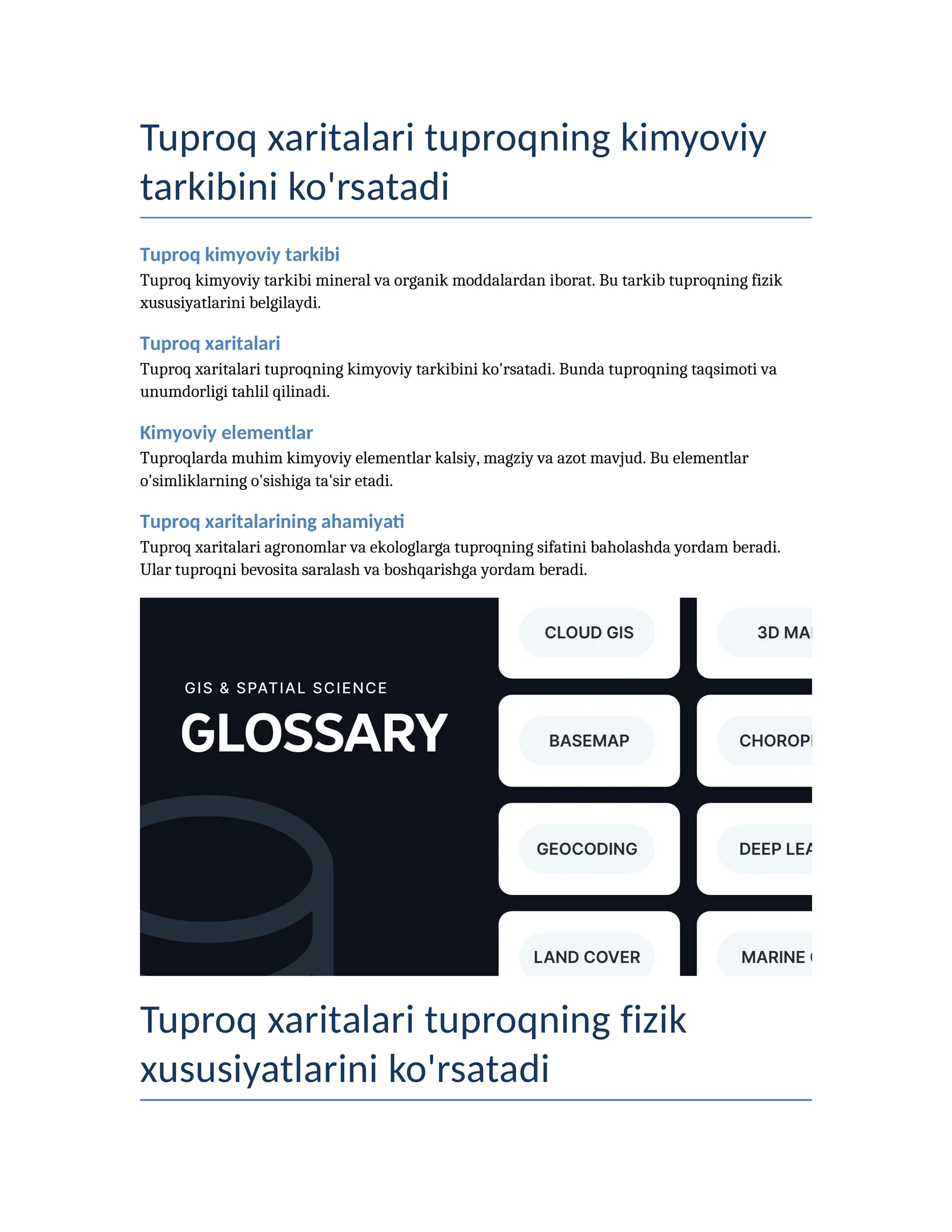 Tuproq xaritalari