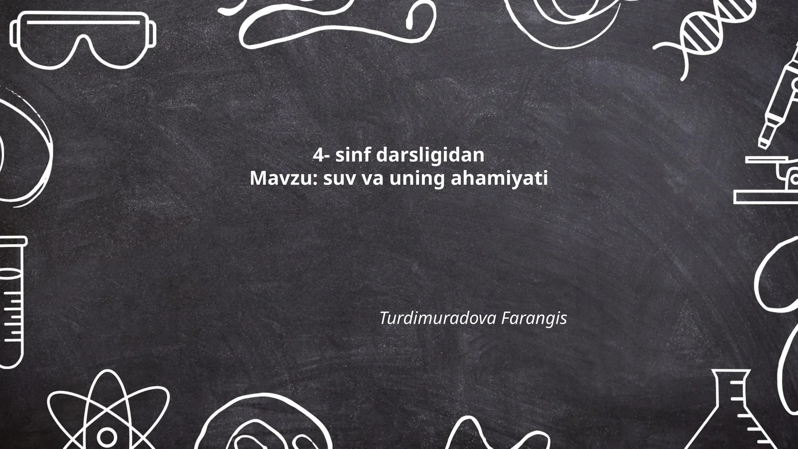 Suv va uning ahamiyati