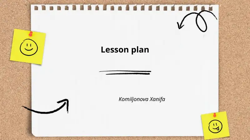 Lesson plan