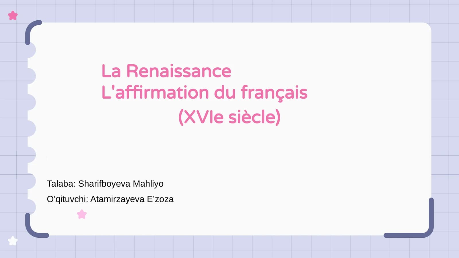 La Renaissance