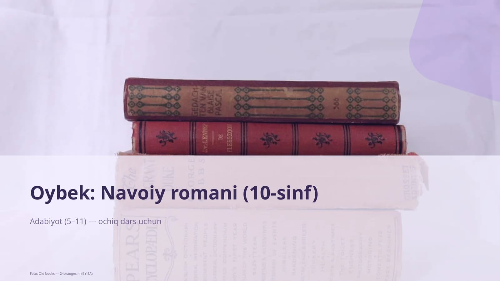 Oybek: Navoiy romani (10-sinf)