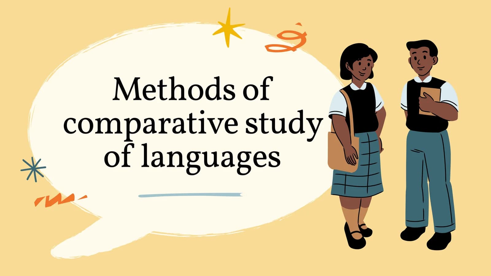 Methods of comparative study of languages