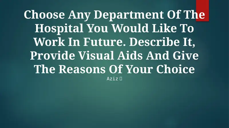 Emergency Department (ED)