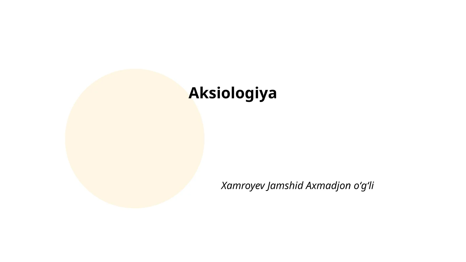 Aksiologiya