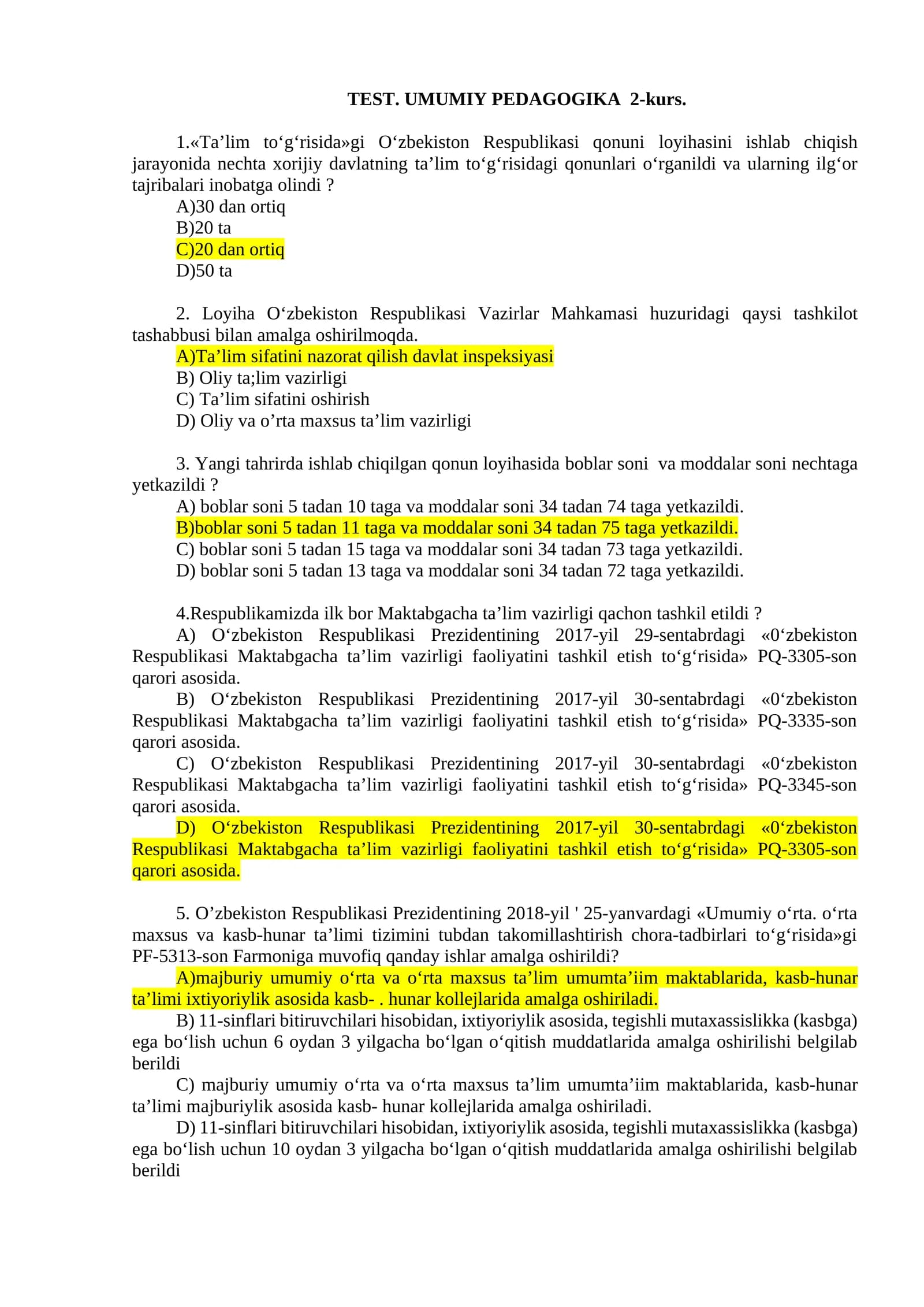 UMUMIY PEDAGOGIKA 2-kurs