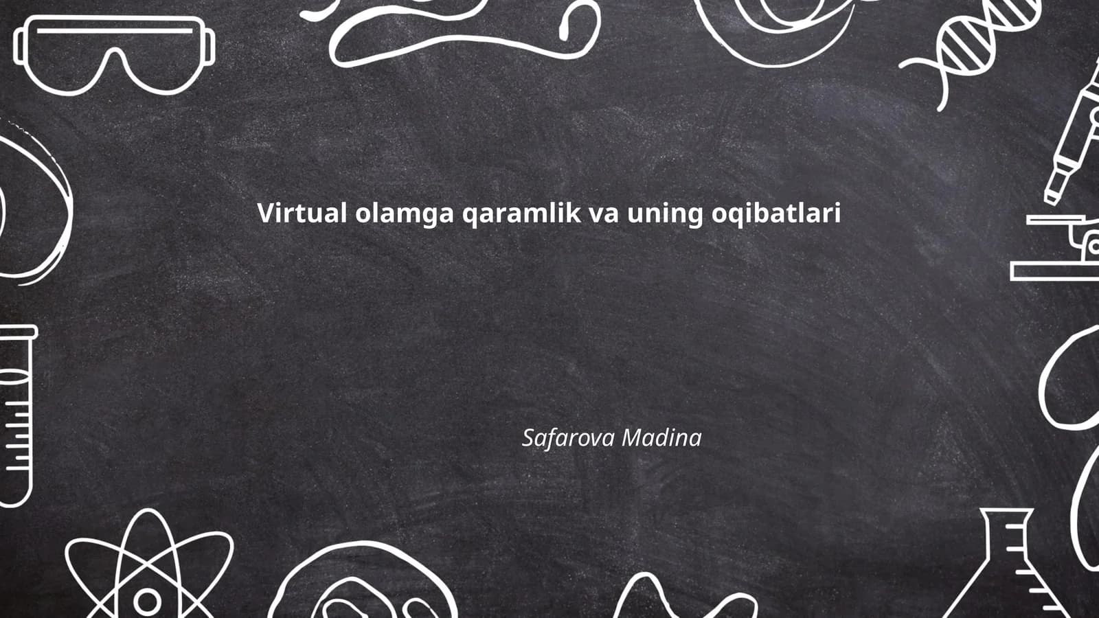 Virtual olamga qaramlik va uning oqibatlari
