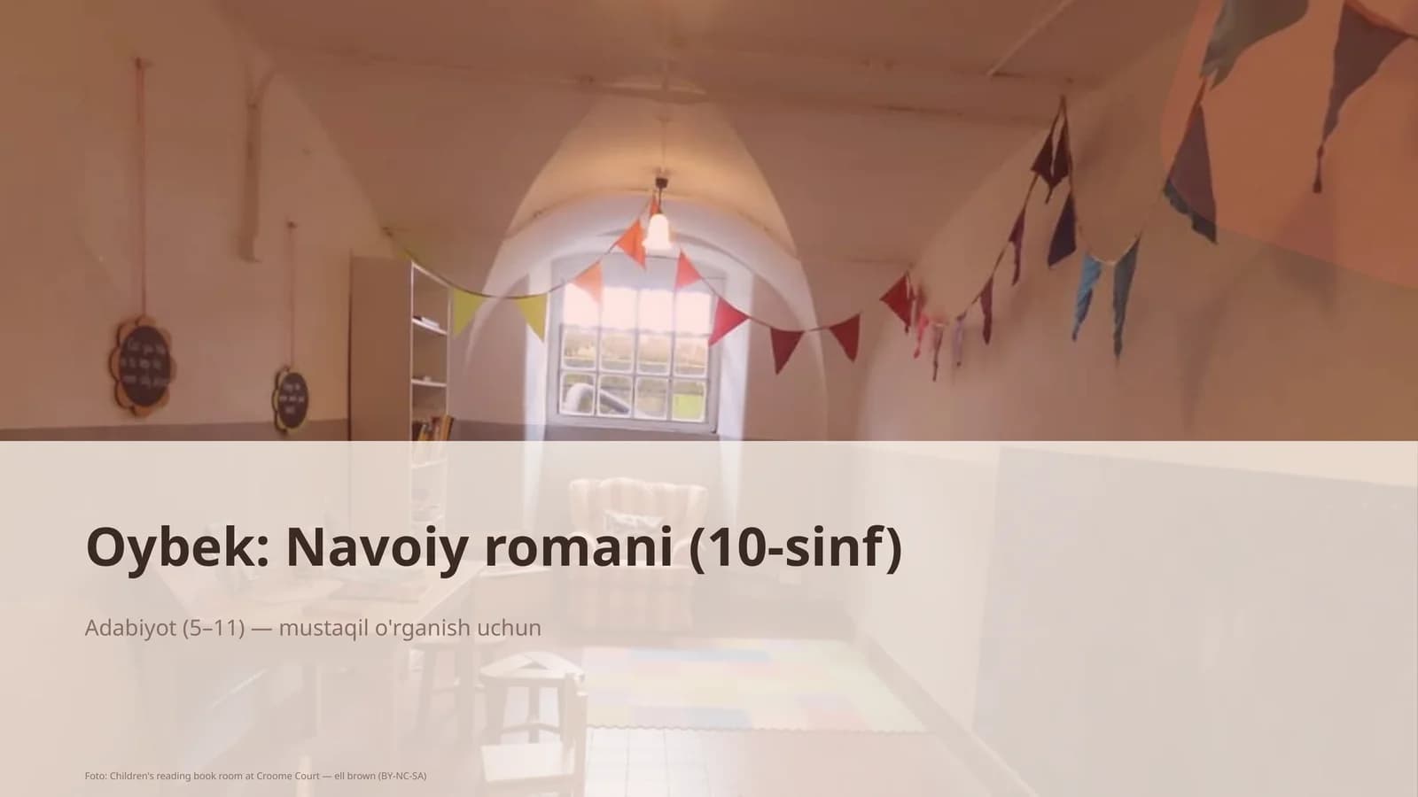 Oybek: Navoiy romani (10-sinf)