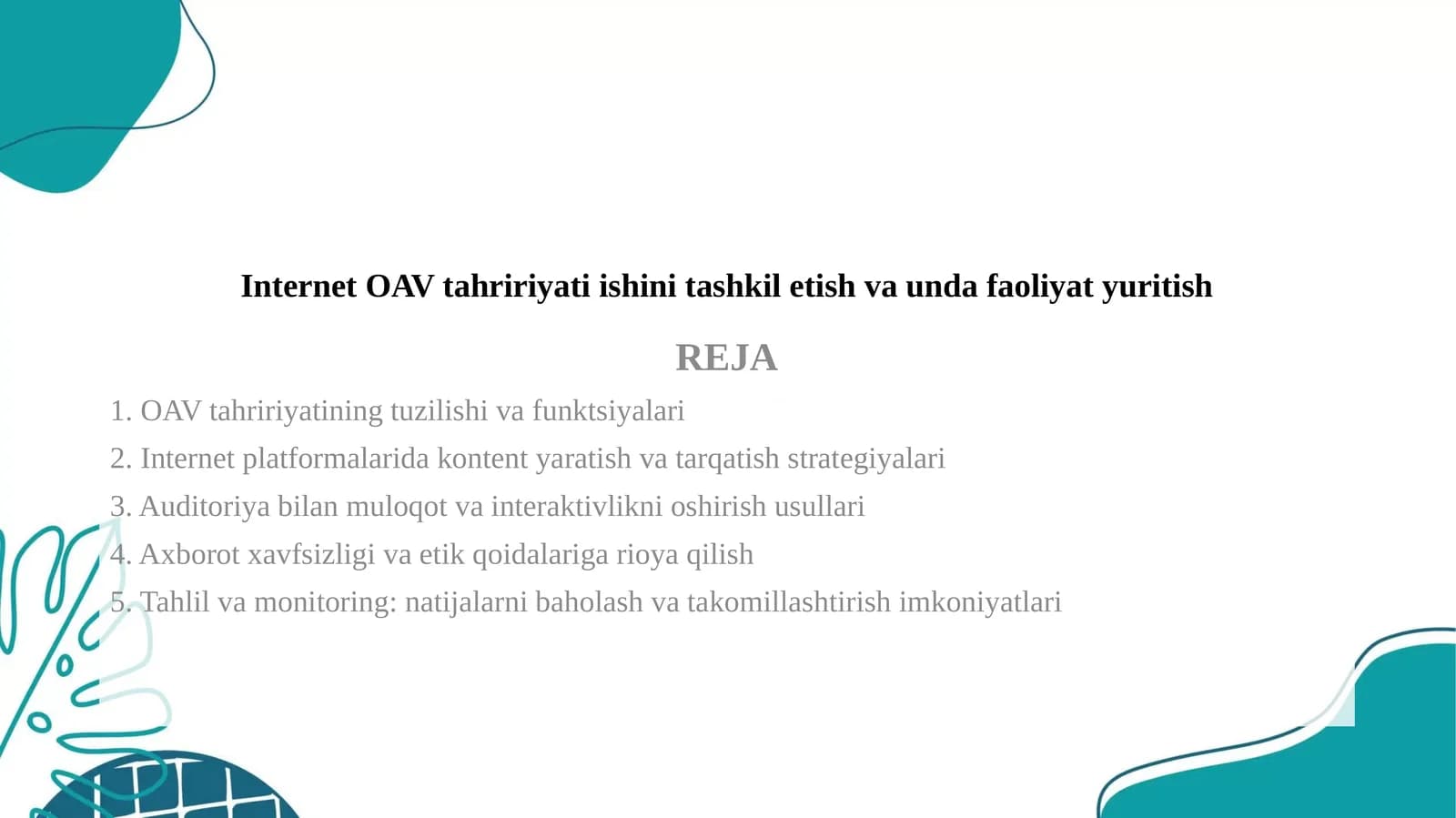 OAV tahririyati