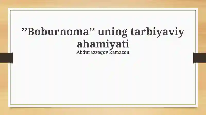 Boburnoma