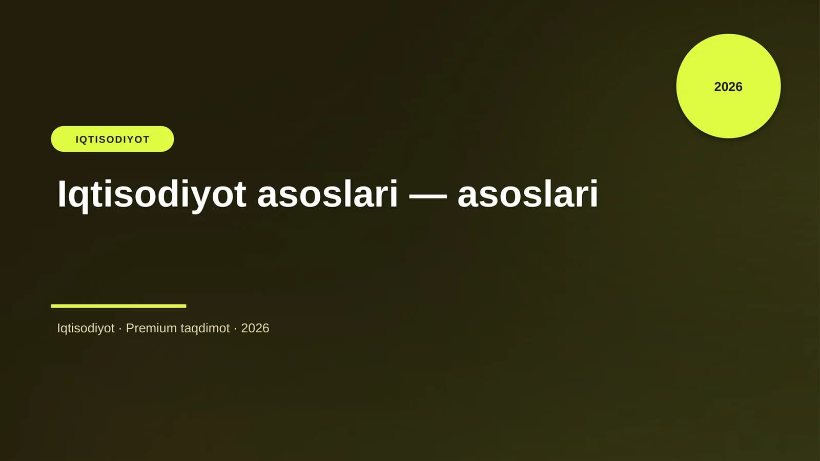 IQTISODIYOT