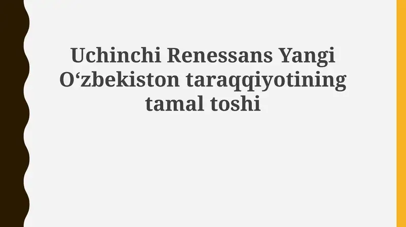 Uchinchi Renessans