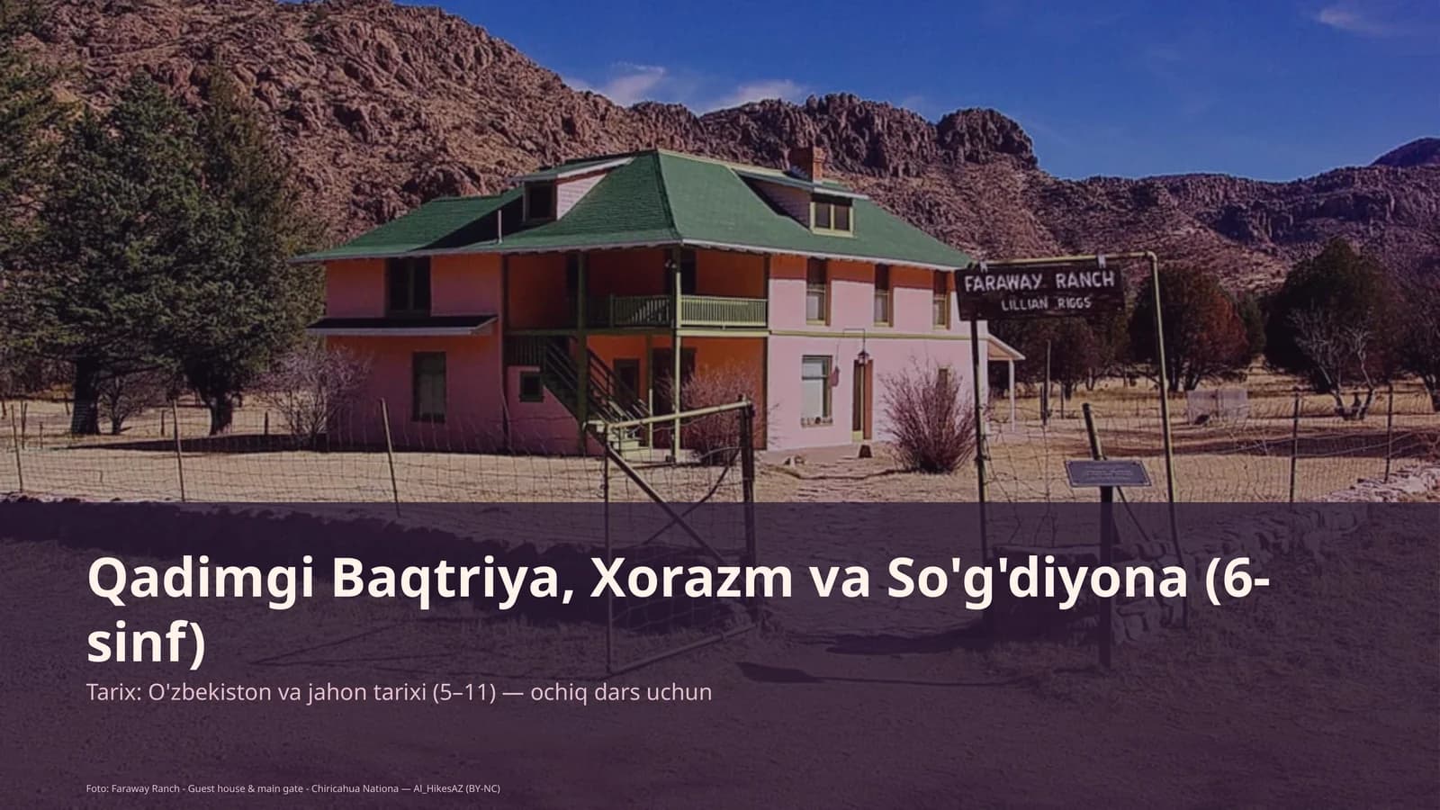 Qadimgi Baqtriya, Xorazm va So'g'diyona (6-sinf)