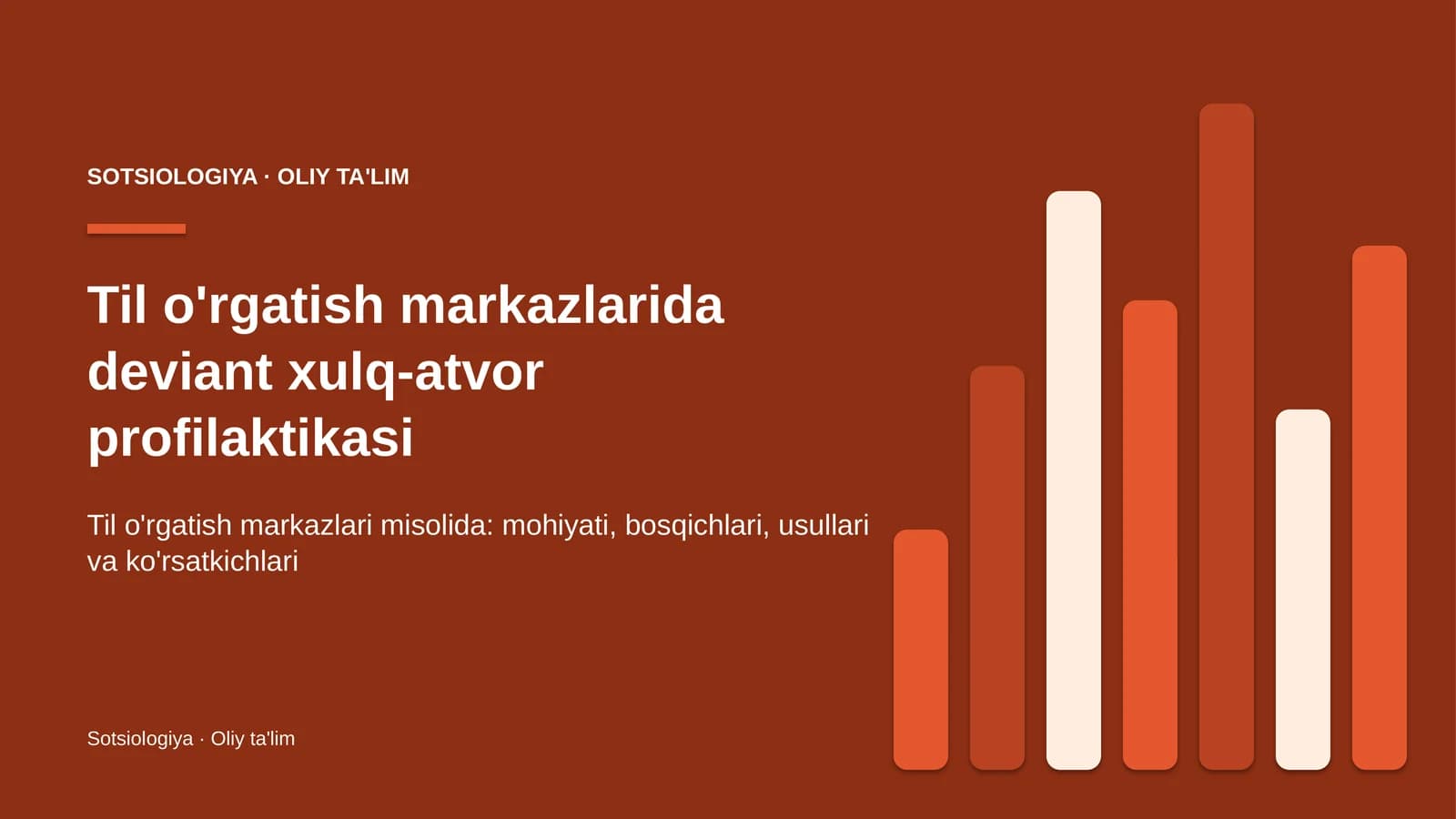 til o'rgatish markazlarida deviant xulq atvor profilaktikasi 6360