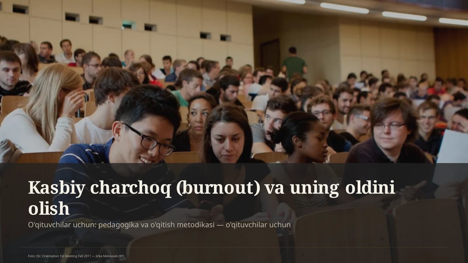 Kasbiy charchoq va uning oldini olish