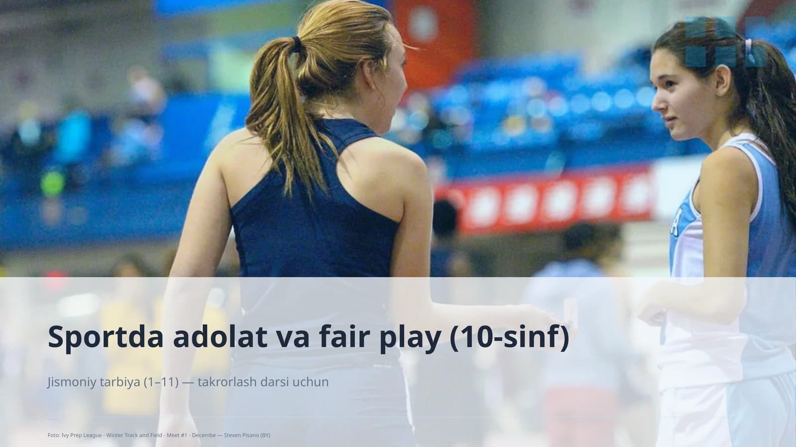 Sportda adolat va fair play (10-sinf)
